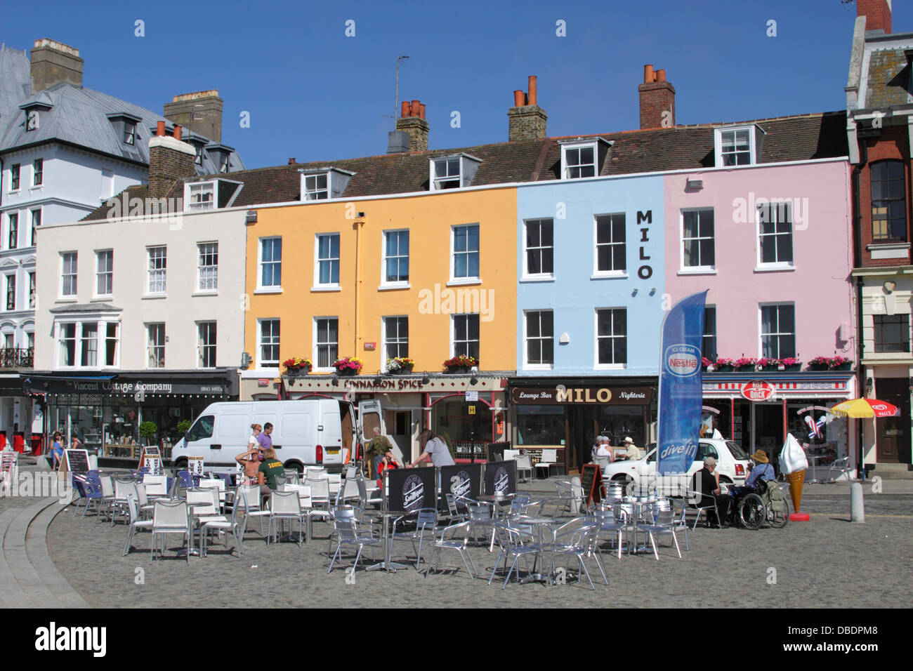 Seafront Buildings at The Parade Margate Kent Stock Photo