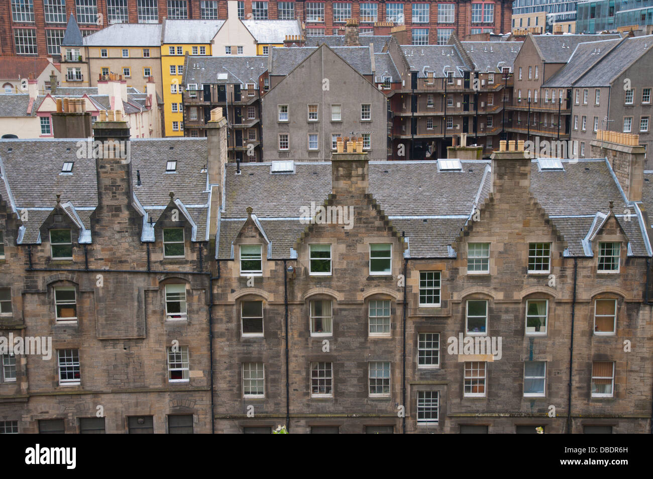 Old town Edinburgh Scotland Britain UK Europe Stock Photo Alamy