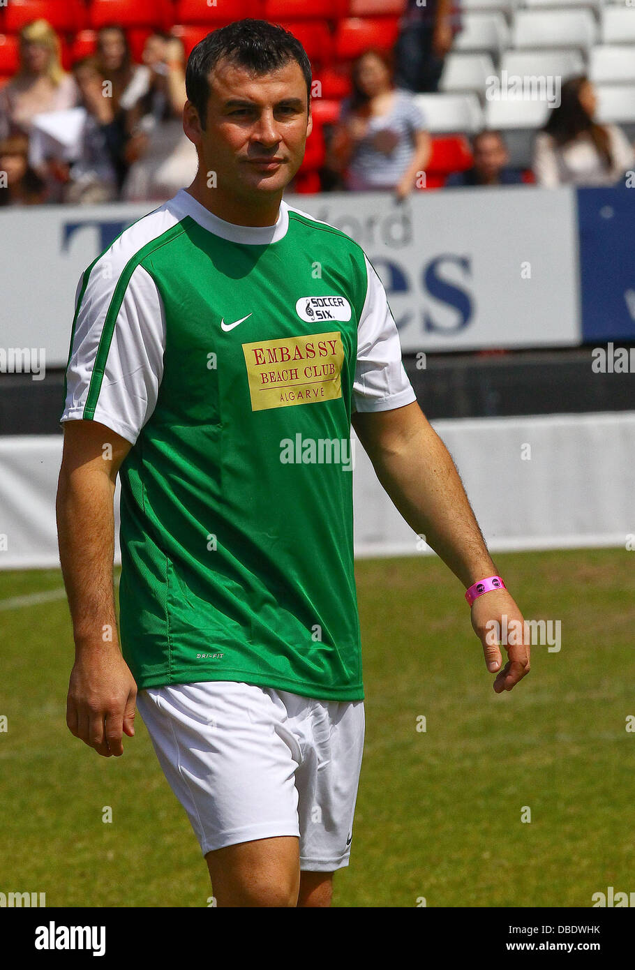 Joe Calzaghe The Celebrity Soccer Six tournament held at The Valley