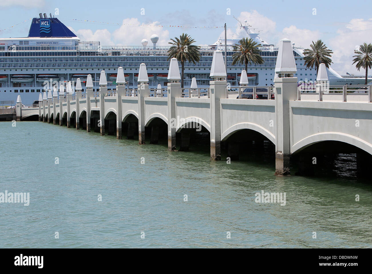 The bridge where Sean Kingston crashed his jetski, leaving the singer