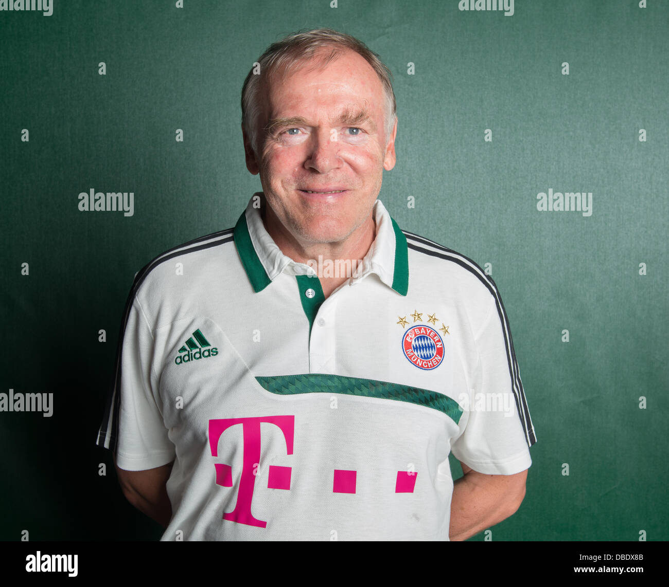 Hermann Gerland, assistant coach of German Bundesliga club  FC Bayern Munich during the official photocall for the season 2013-14 on the 18th of July in 2013 in the Club Area in Munich (Bavaria). Photo: Marc Müller/dpa Stock Photo