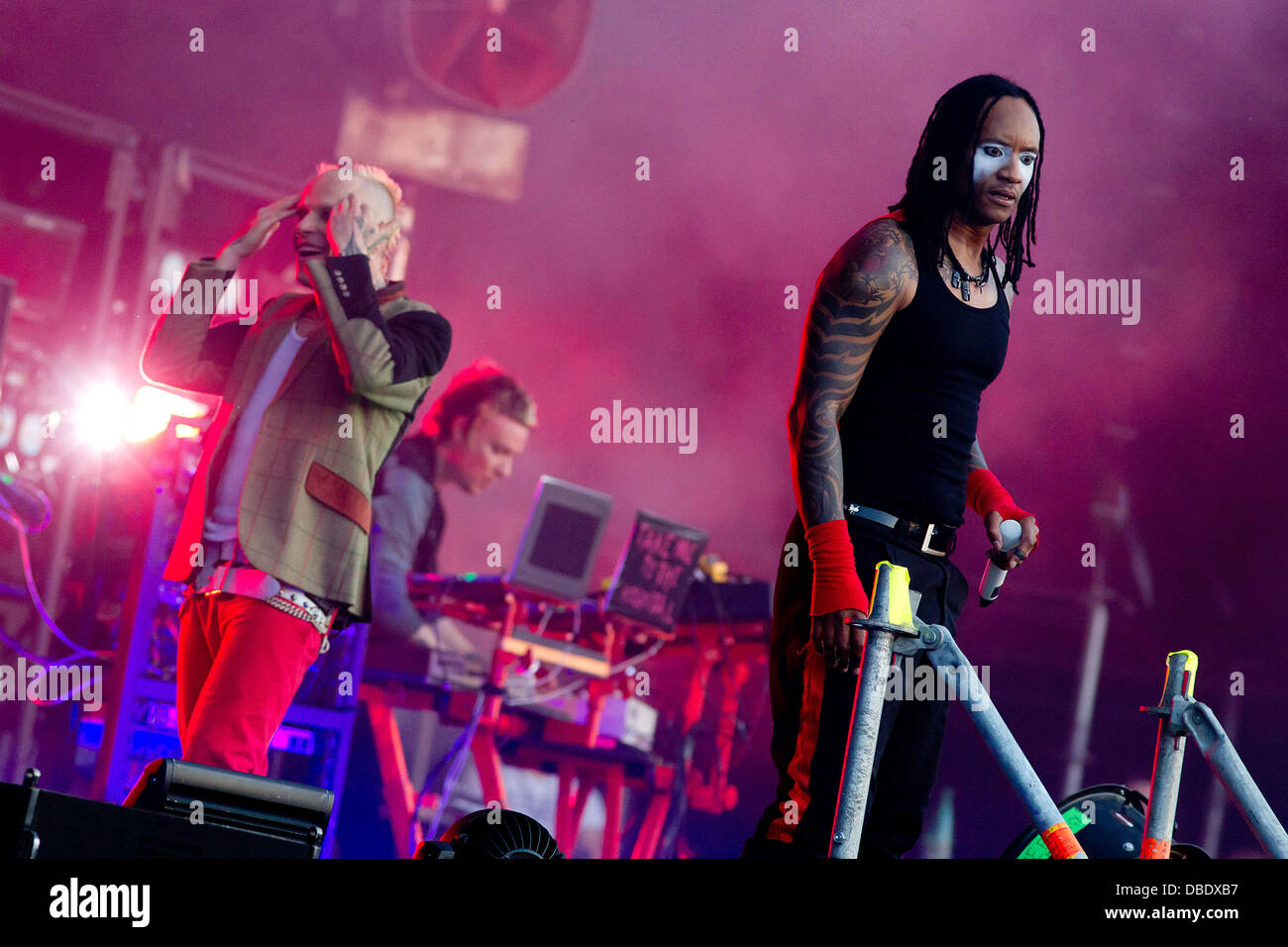 Keith Flint And Maxim Reality The Prodigy Performing Live At