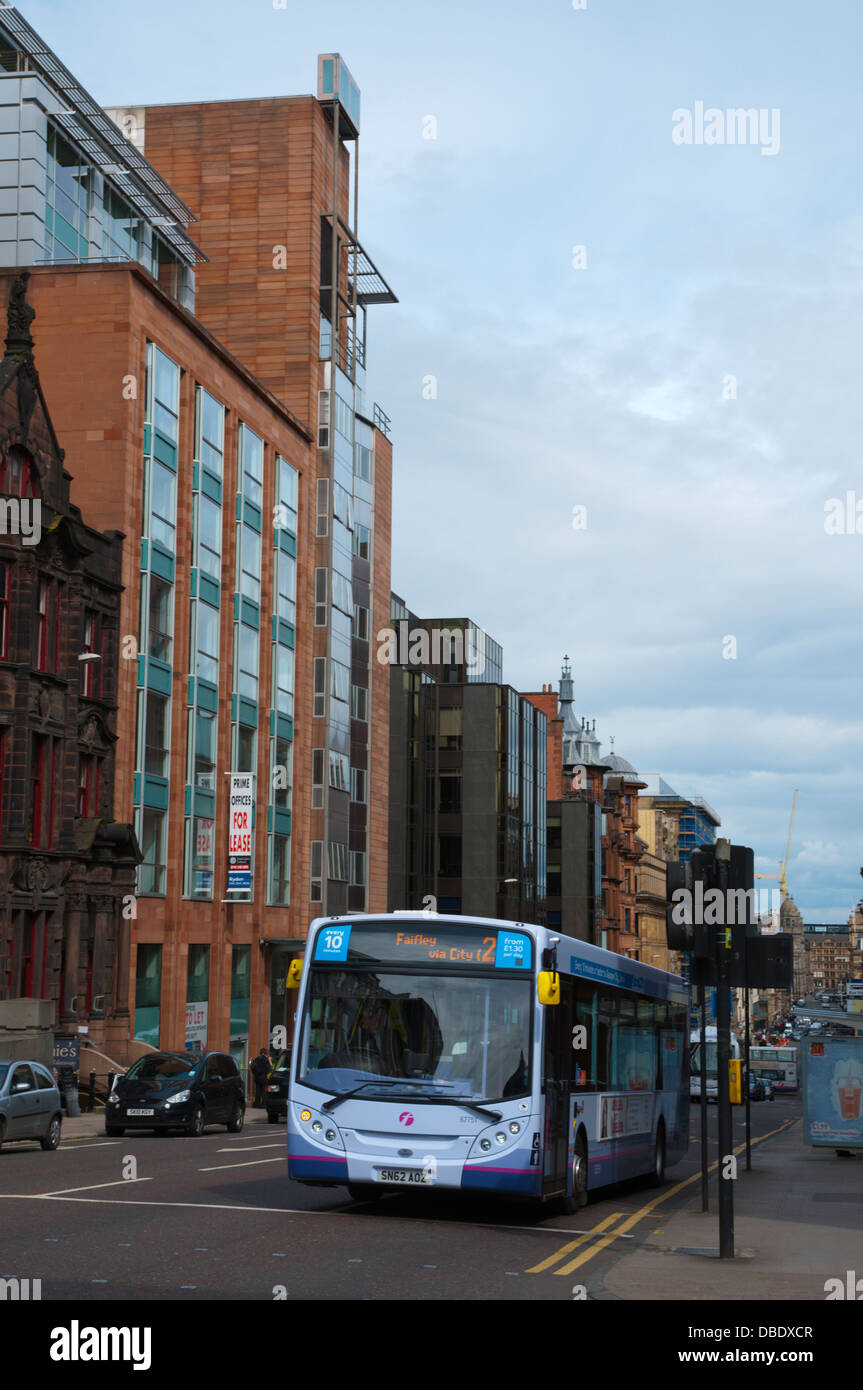 Vincent Street central Glasgow Scotland Britain UK Europe Stock Photo