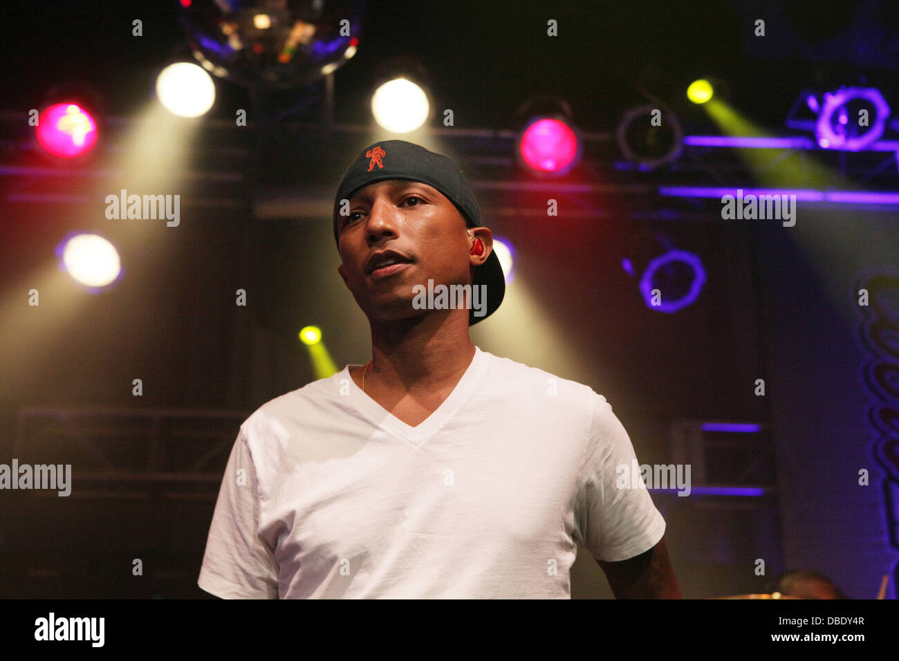 Pharrell Williams of N.E.R.D. 'Coors Light Search for the Coldest' national competition and tour stops held at Highline Ballroom New York City, USA - 31.05.11 Stock Photo