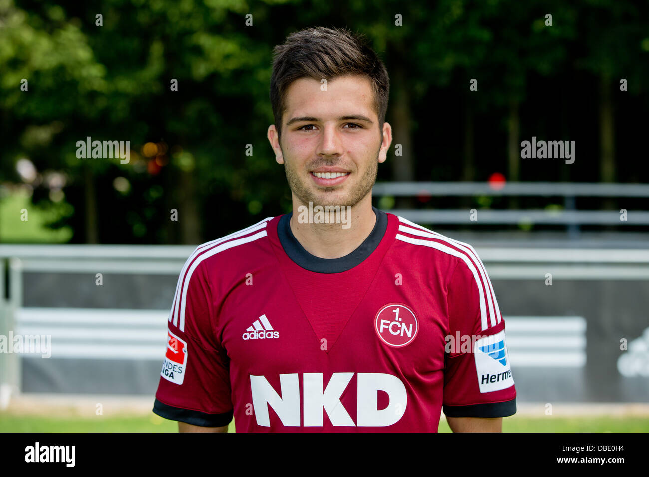 Player Sebastian Gartner of German Bundesliga club 1. FC Nurnberg