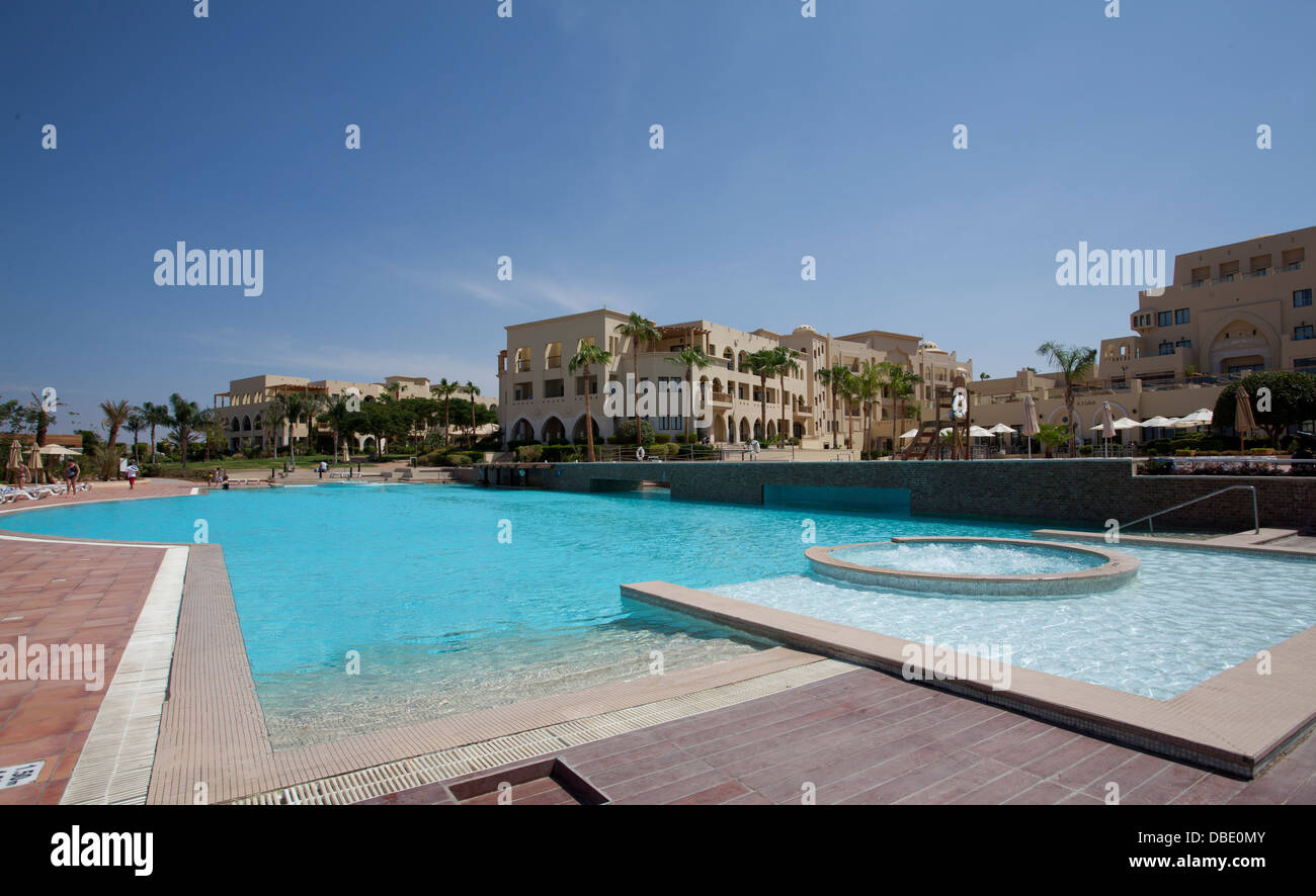 Jordan, Aqaba, Tala Bay Luxury Beach Resort Stock Photo