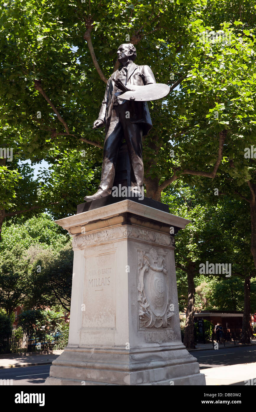 Statue dedicated to the artist, John Everett Millais, outside Tate