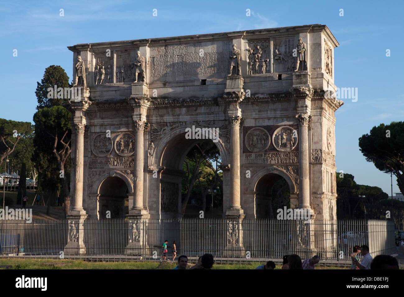 The Arch of Constantine, a triumphal arch built in 315 in Ancient Rome