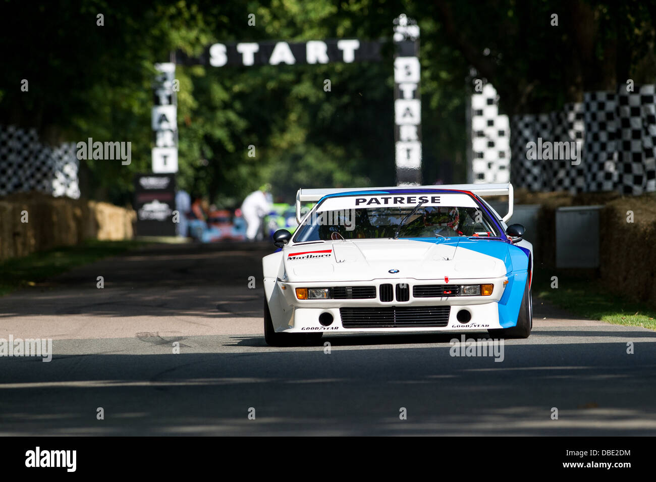 Chichester, UK - July 2013: BMW M1 Procar in action at the Goodwood Festival of Speed on July 12, 2013. Stock Photo