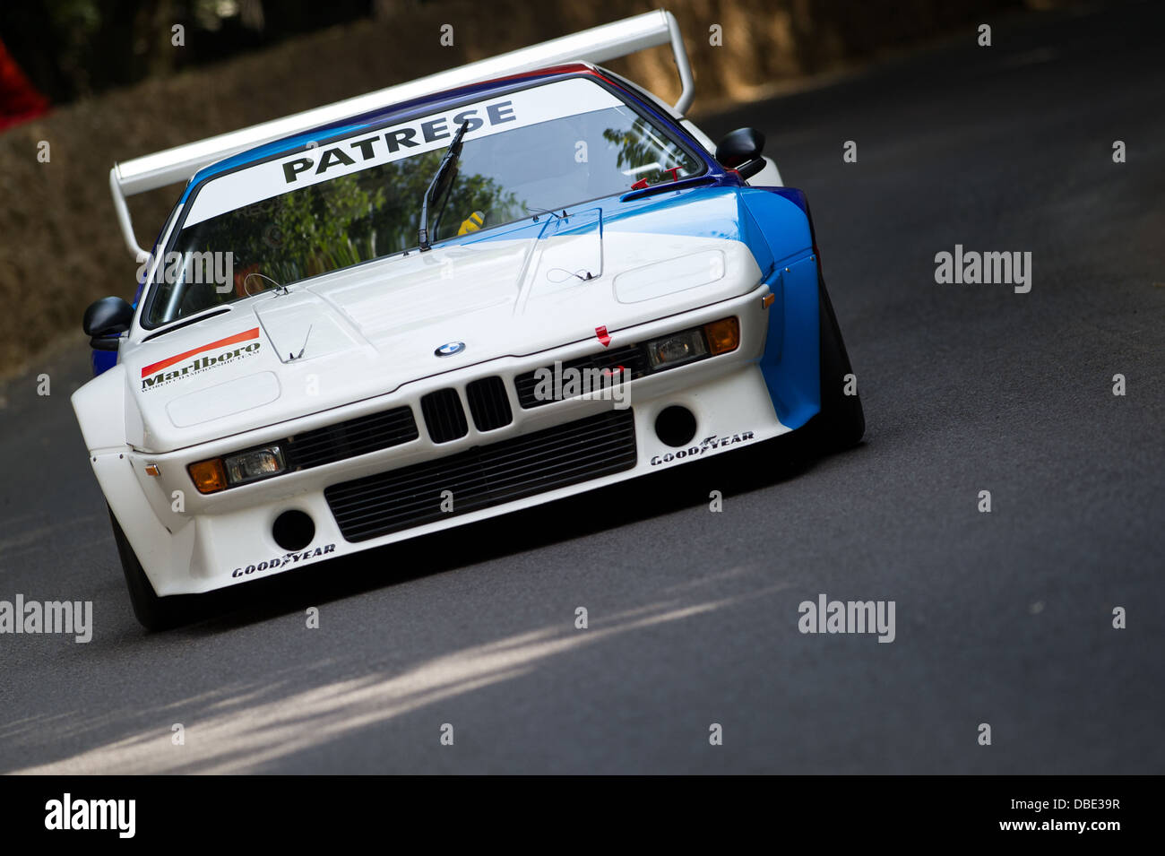 Chichester, UK - July 2013: BMW M1 Procar in action at the Goodwood Festival of Speed on July 14, 2013. Stock Photo
