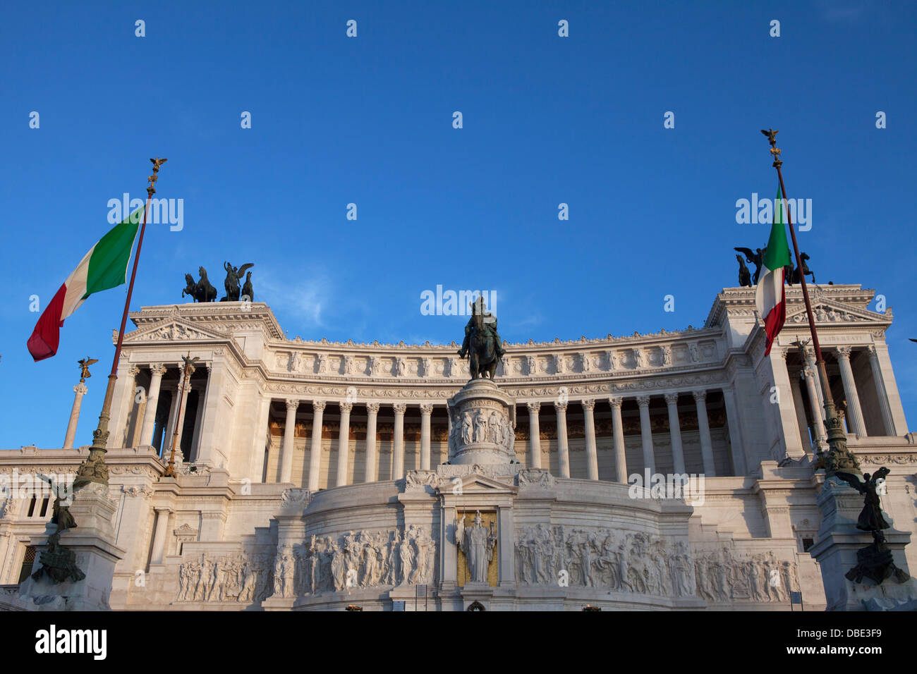Monument to Victor Manuel II, XX century. Rome Stock Photo