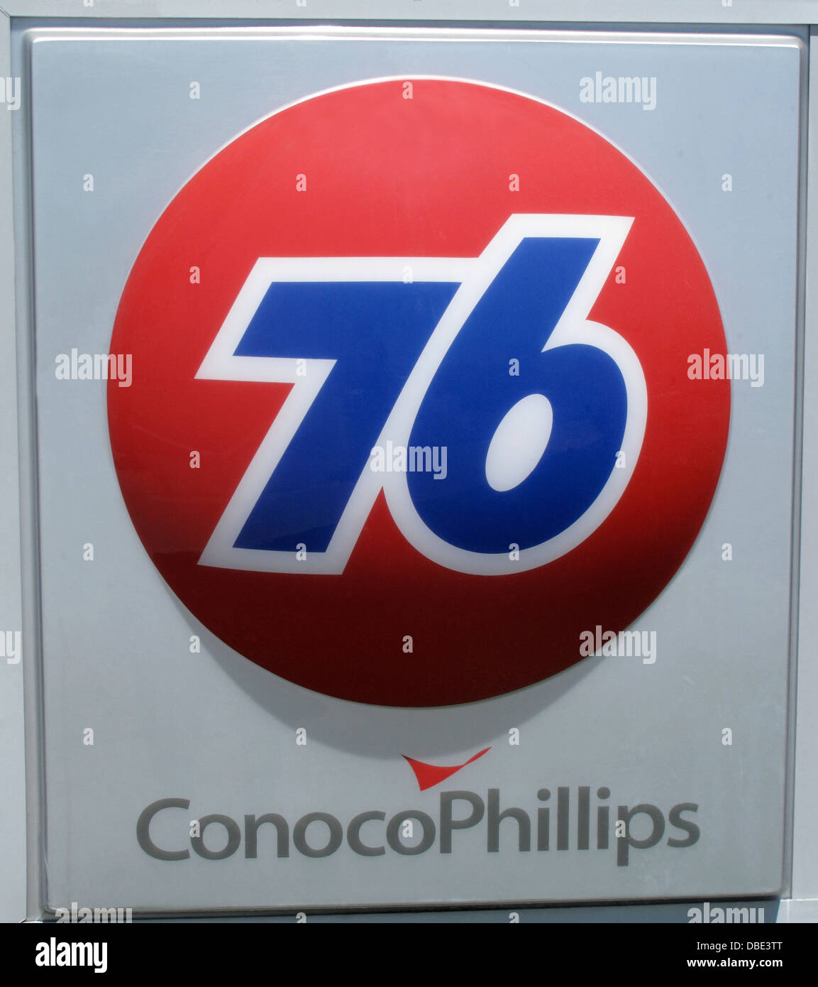 ConocoPhillips 76 gas station sign in San Jose, California Stock Photo