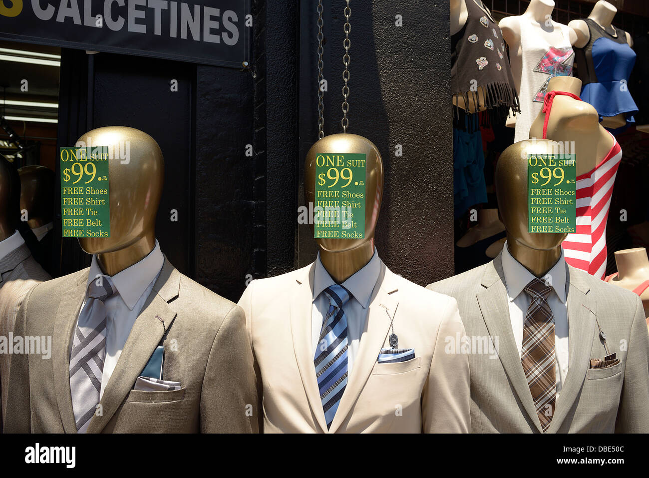 mannequins menswear downtown los angeles fashion Stock Photo Alamy