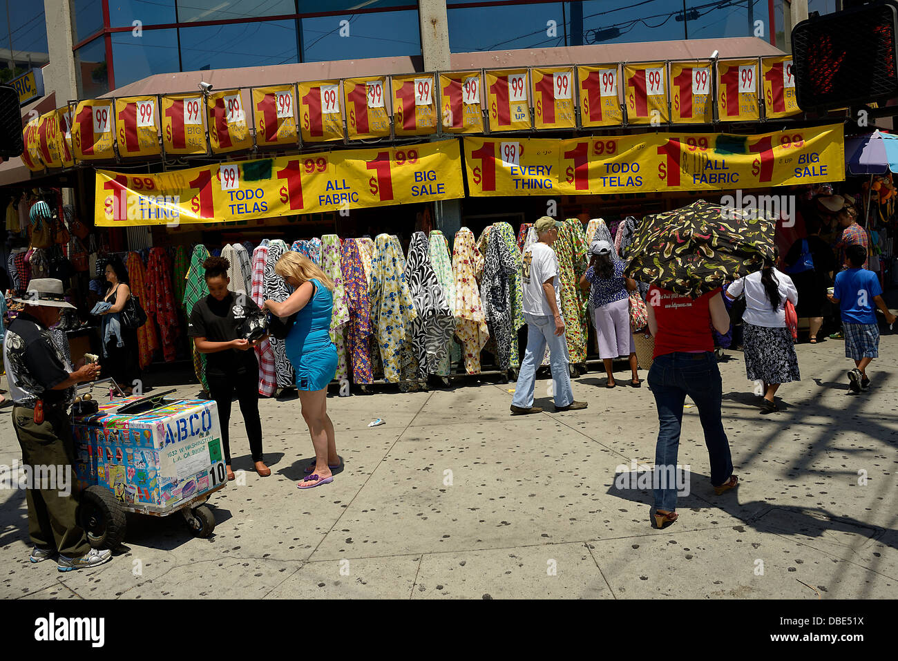 fashion district downtown los angeles Stock Photo Alamy