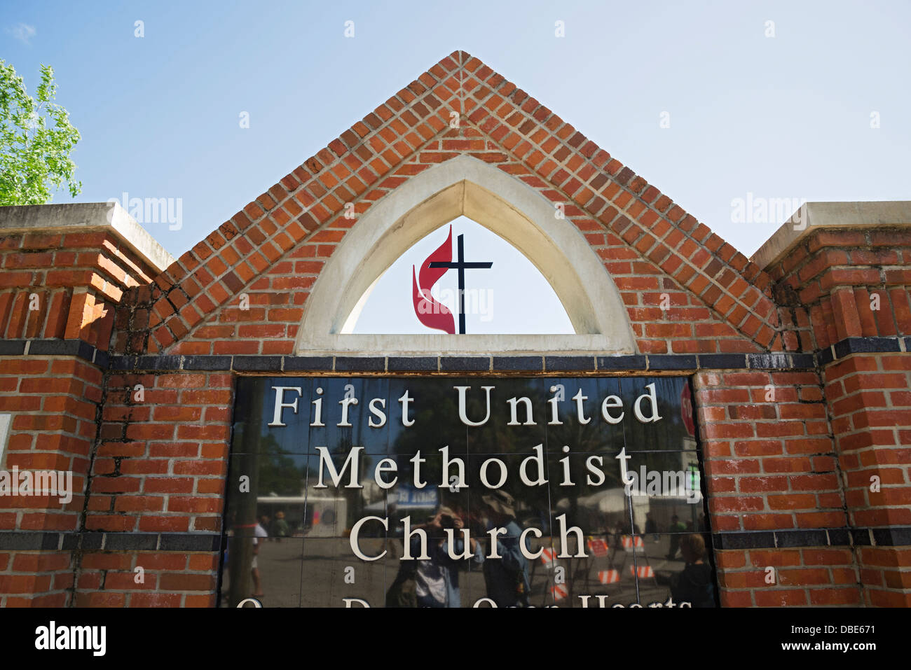 First United Methodist Church in Gainesville Florida. Stock Photo