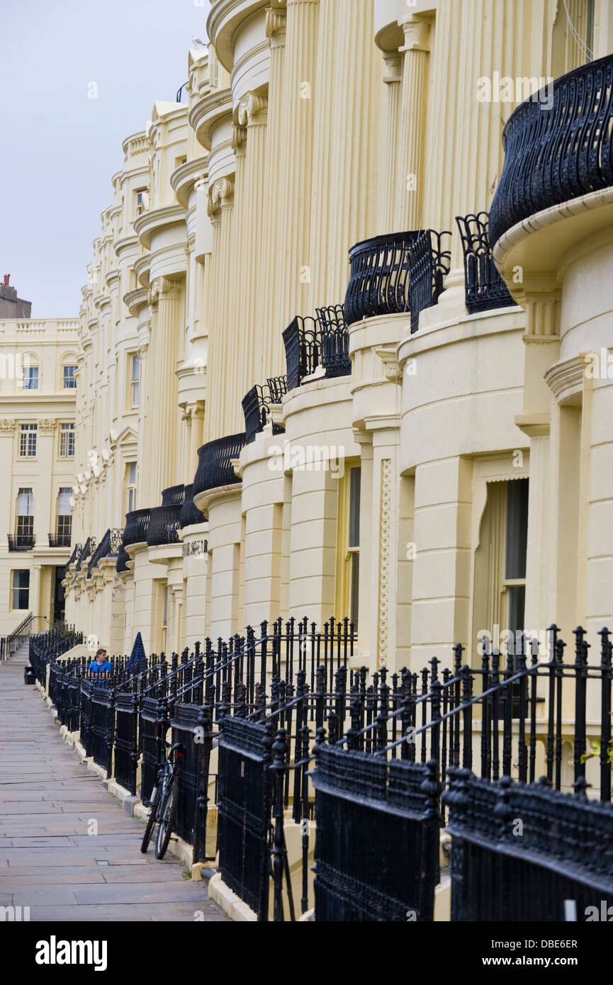 Regency architecture houses at Brunswick Square Brighton East Sussex