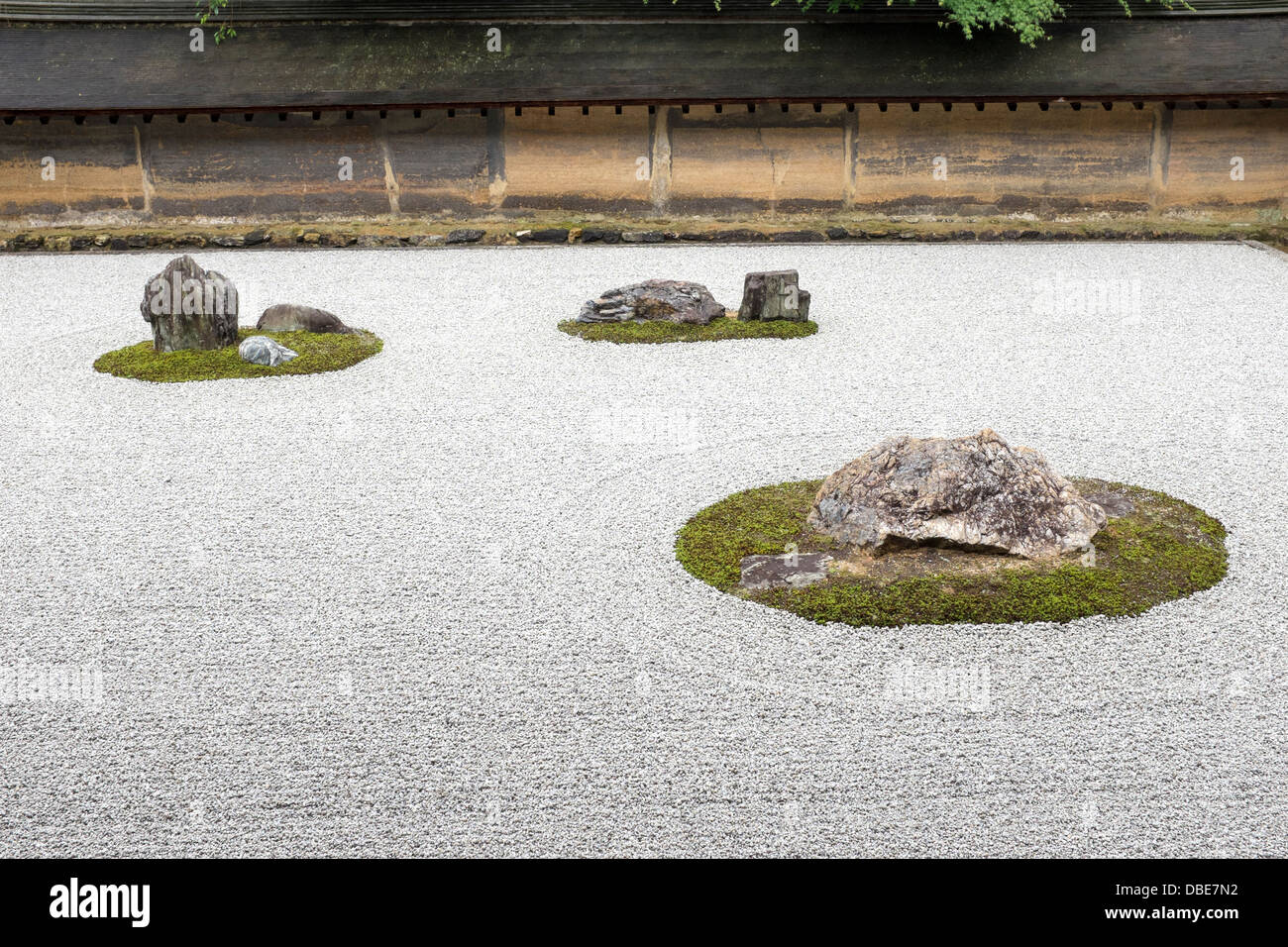 Ryoanji temple zen garden Kyoto Japan Stock Photo Alamy