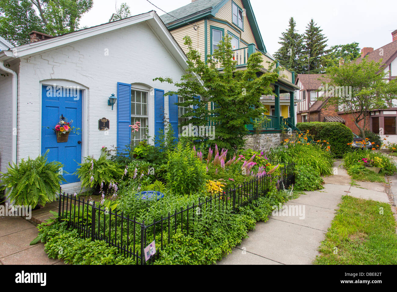 Gardens in Cottage District part of GardenWalk Buffalo NY the largest garden tour in US and part