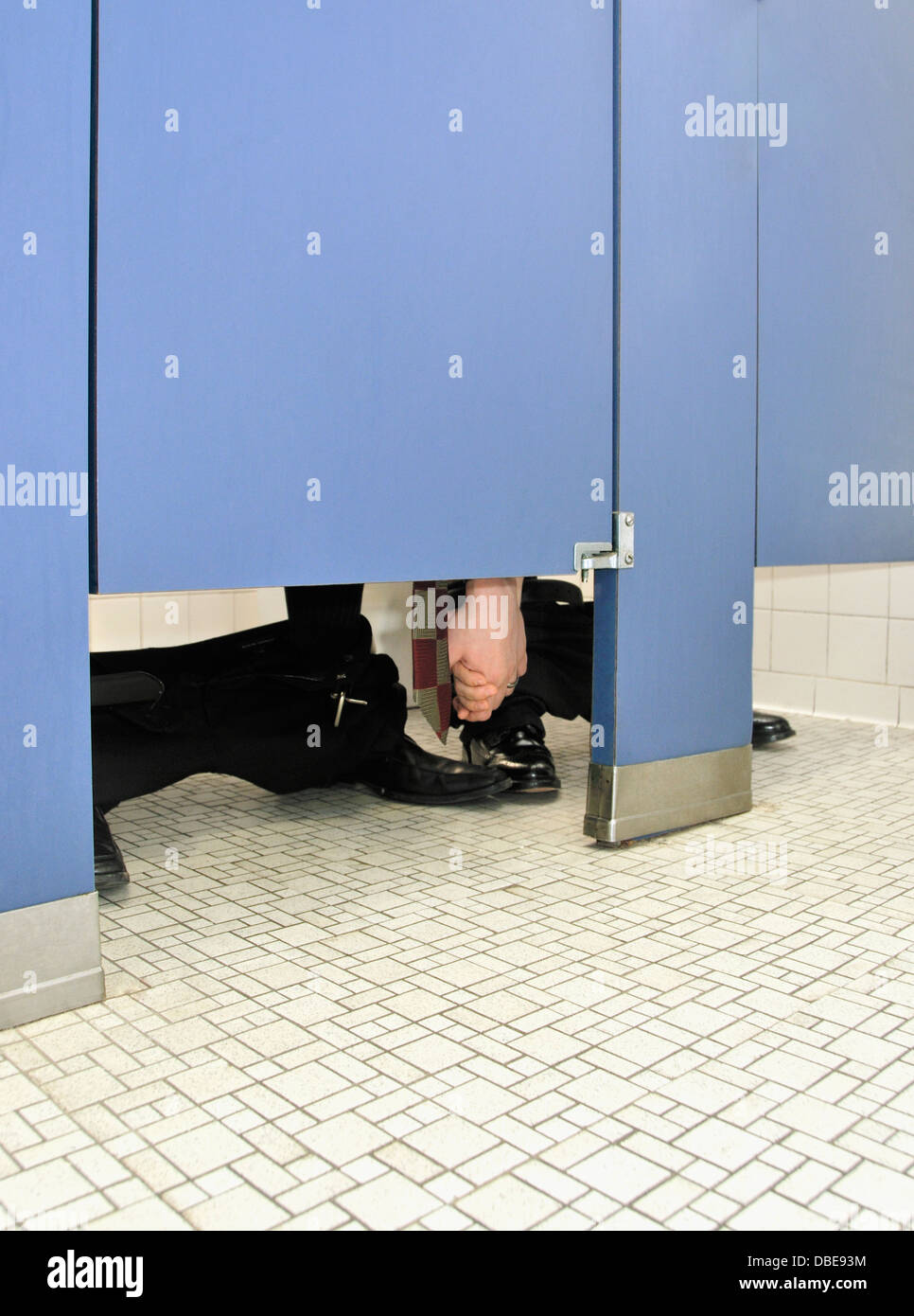 guy on toilet stall