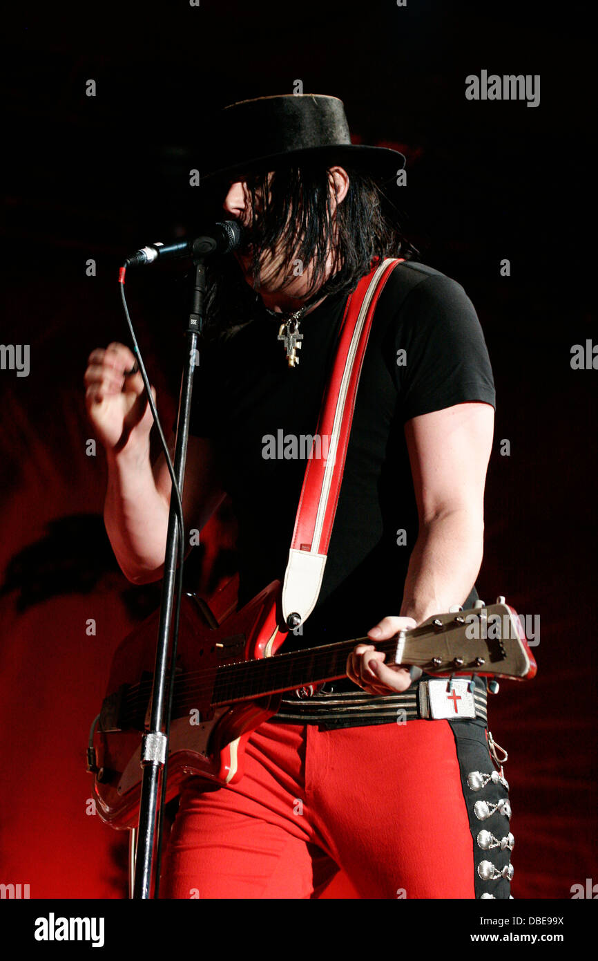 Jack White from The White Stripes  performing at the Big Day out Festival 2006, Sydney Showground Stadium, Sydney, Australia. Stock Photo