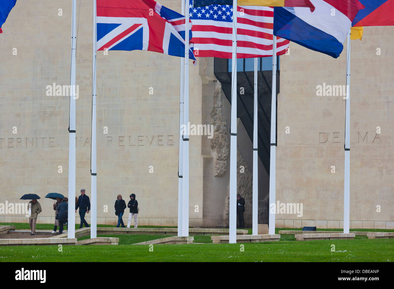 France, Normandy, Caen, Le Memorial Peace Museum, exterior. Stock Photo