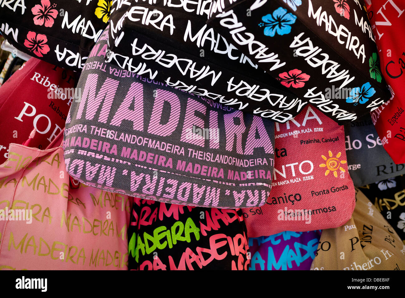 Madeira Island - typical souvenirs of Madeira, Portugal Stock Photo