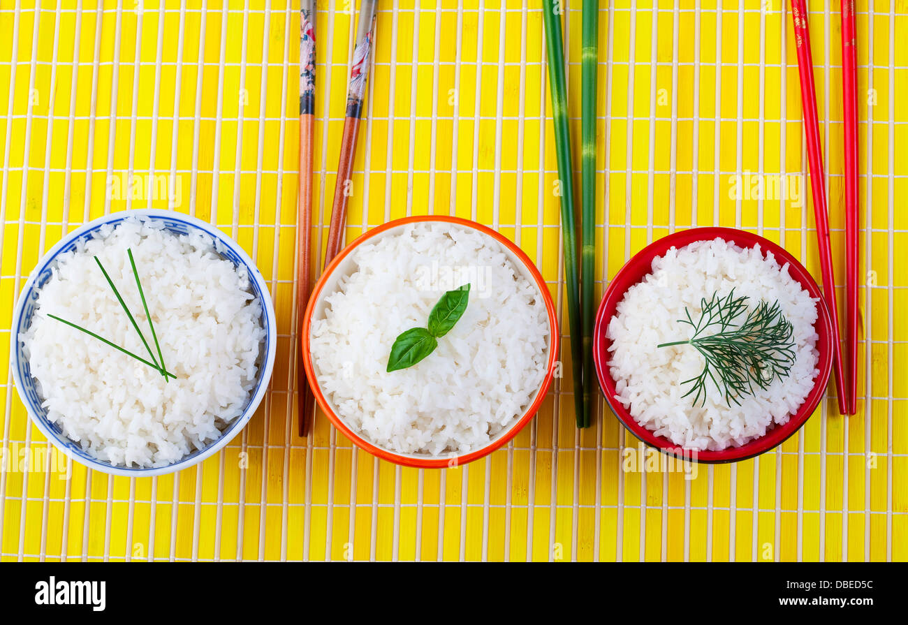 Bowls of rice High Resolution Stock Photography and Images Alamy