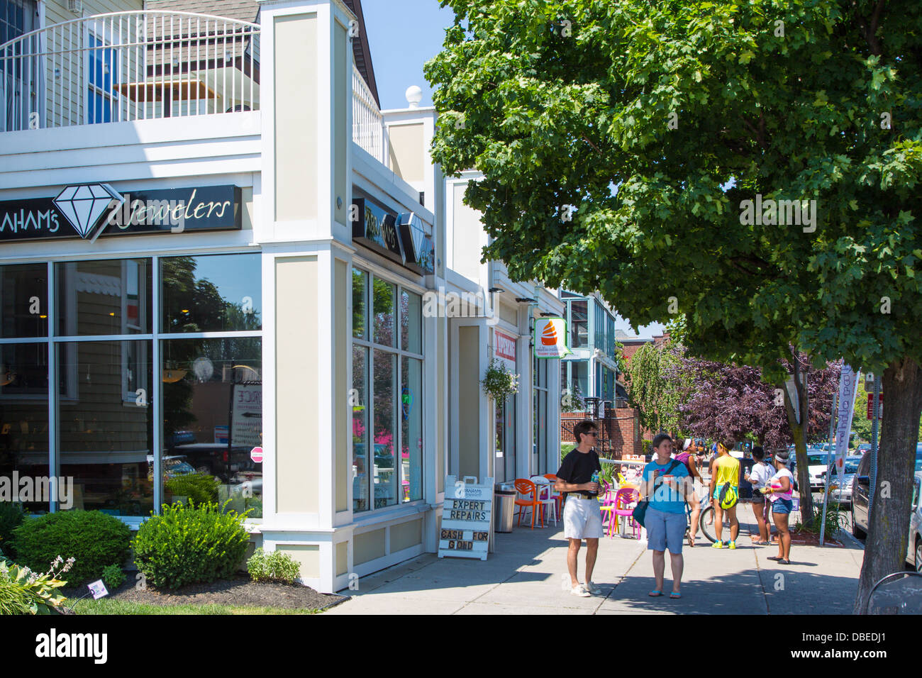 Elmwood Avenue in Elmwood Village area of Buffalo New York Stock Photo