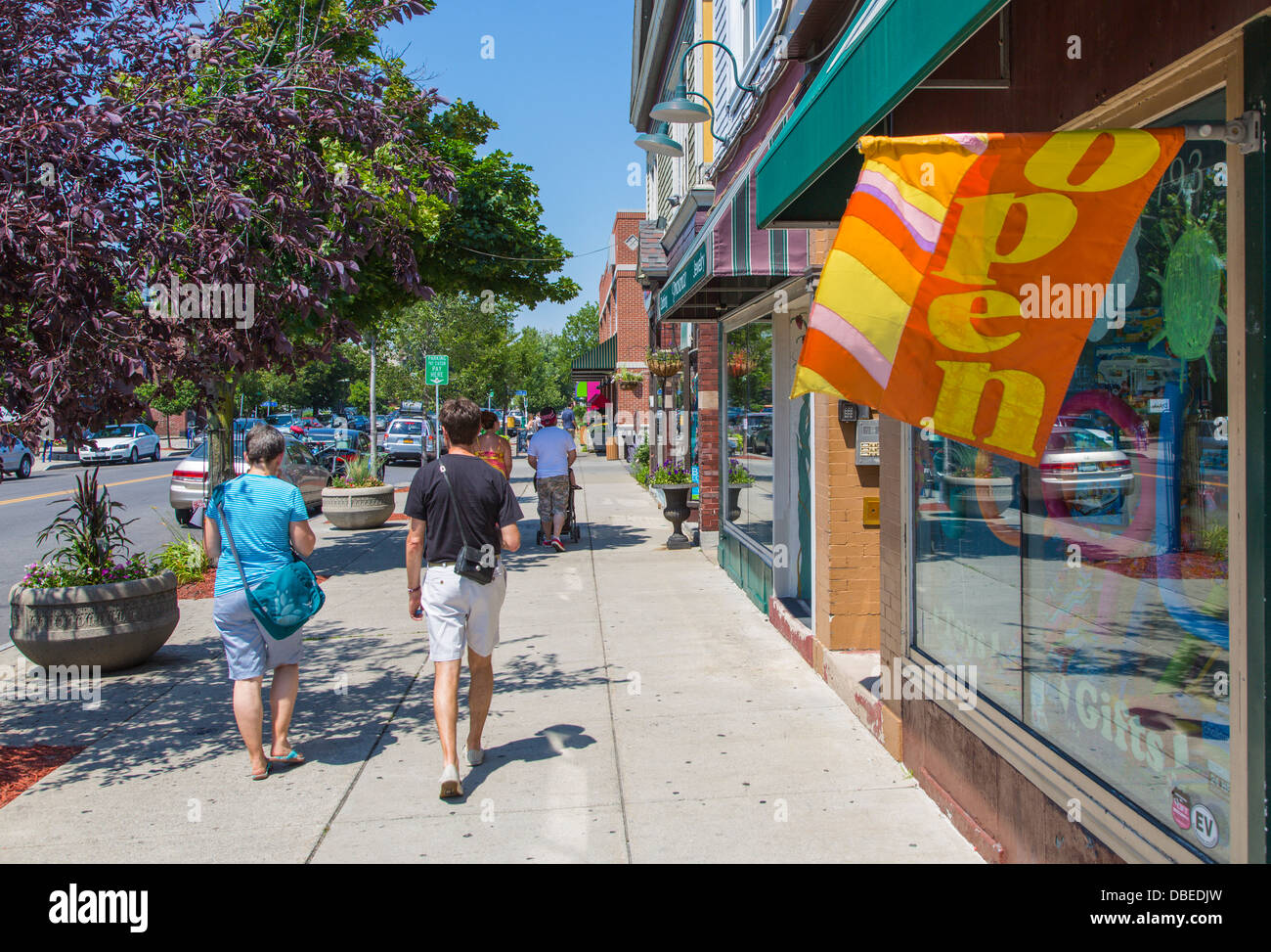 Elmwood Avenue in Elmwood Village area of Buffalo New York Stock Photo