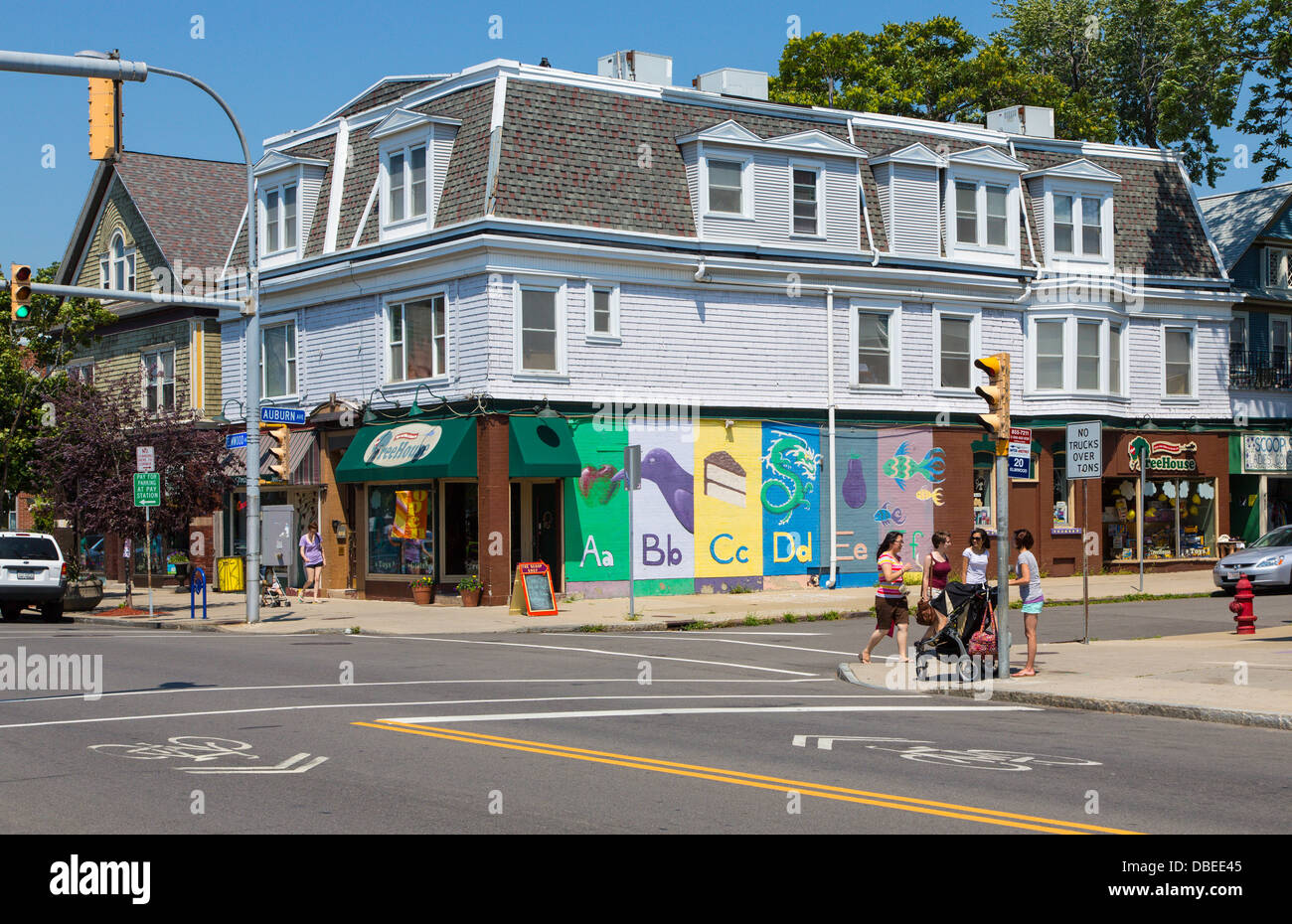 Elmwood Avenue in Elmwood Village area of Buffalo New York Stock Photo