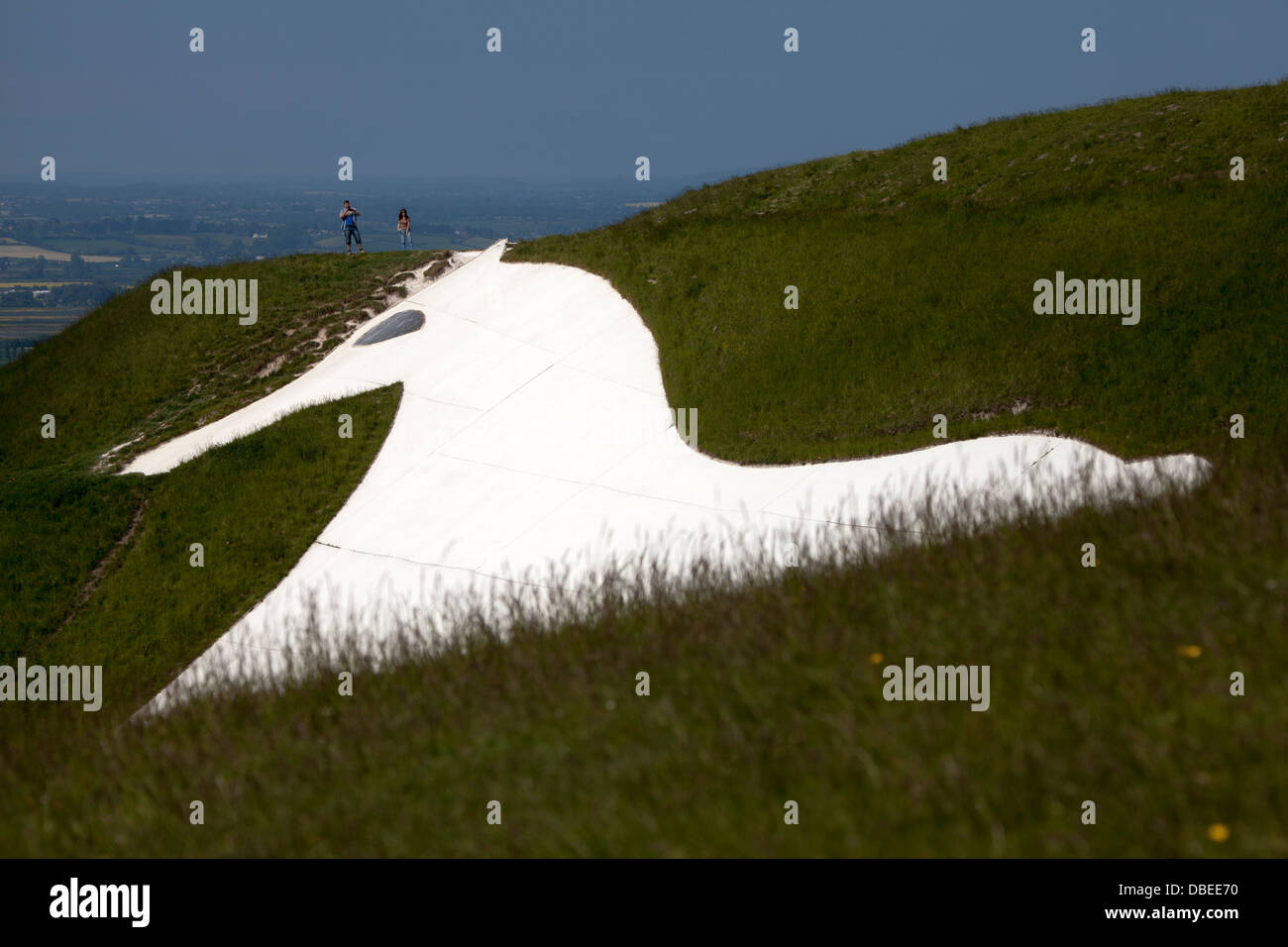 The Westbury White Horse Wiltshire England UK Stock Photo