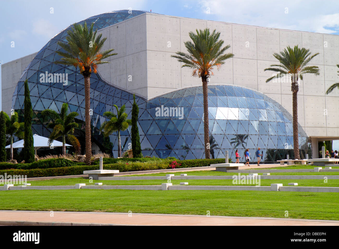 Florida Saint St. Petersburg,Salvador Dali Museum,outside exterior visitors travel traveling tour tourist tourism landmark landmarks culture cultural, Stock Photo