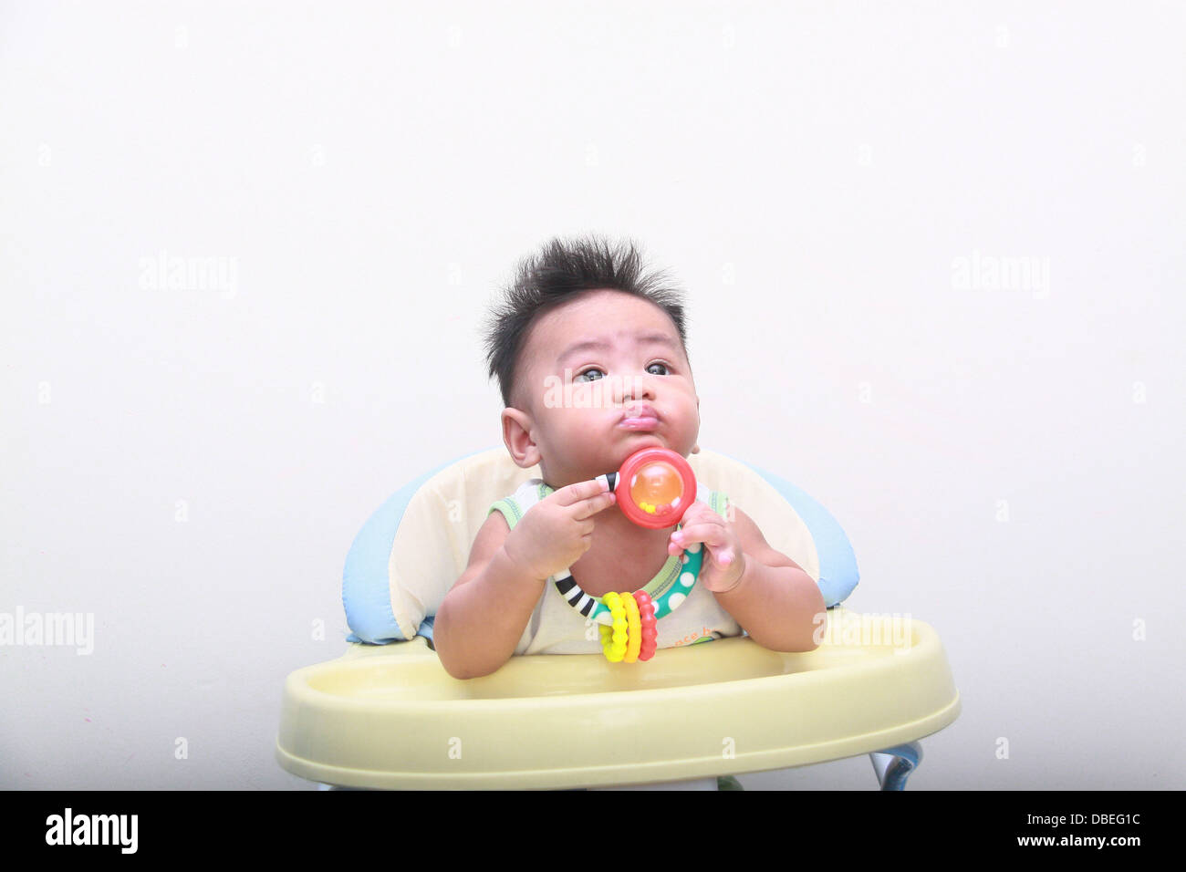 Baby boy with toy Stock Photo - Alamy