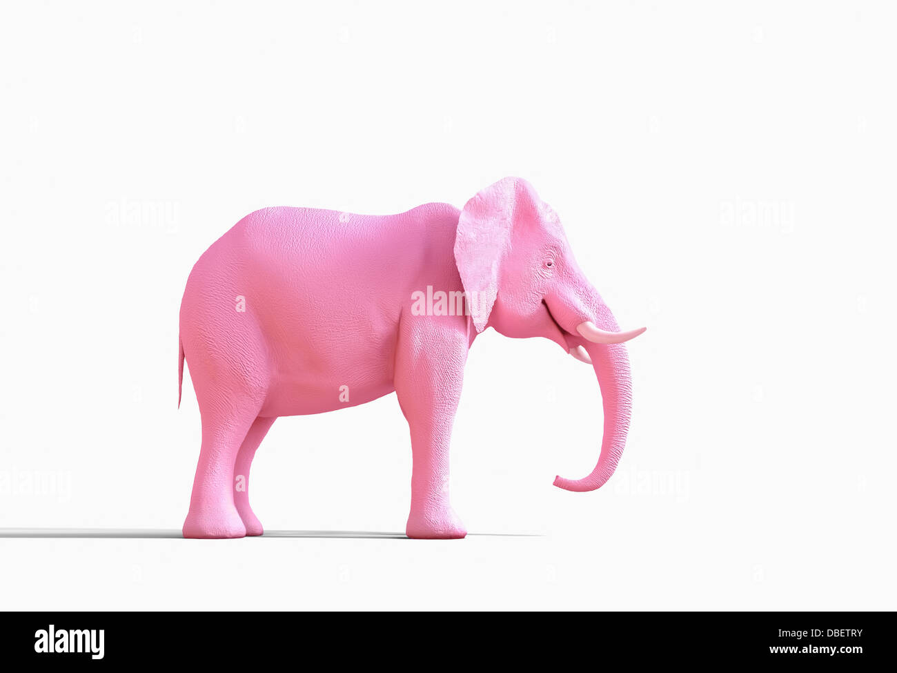 Pink elephant statue Stock Photo