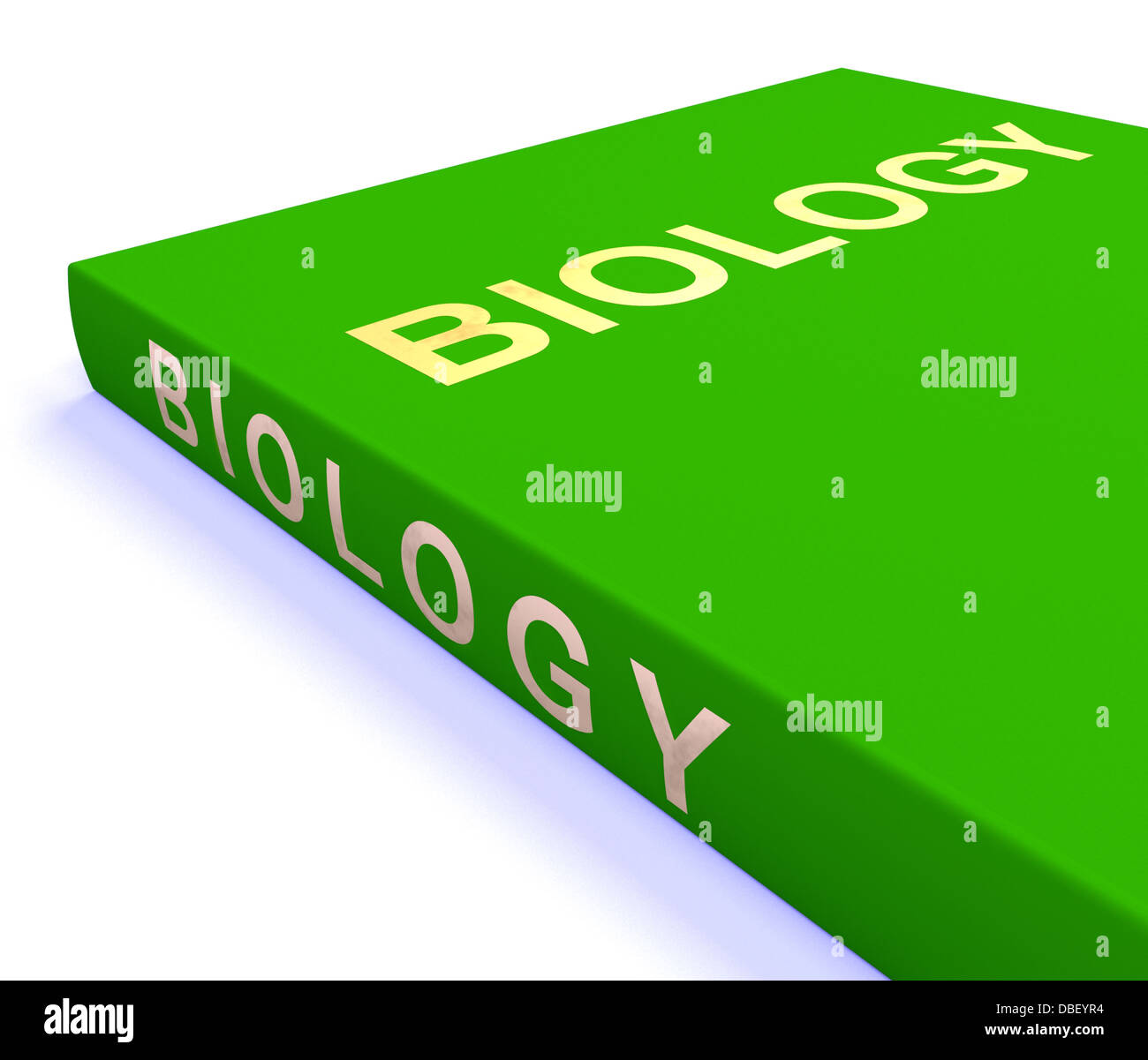 Biology Book Shows Education And Learning Stock Photo