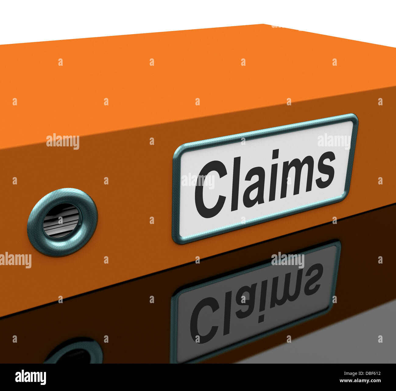 Claims File Contains Insurance Applications Or Paperwork Stock Photo