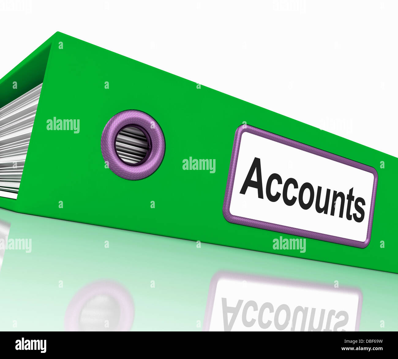 Accounts File Shows Accounting Profit And Expenses Stock Photo
