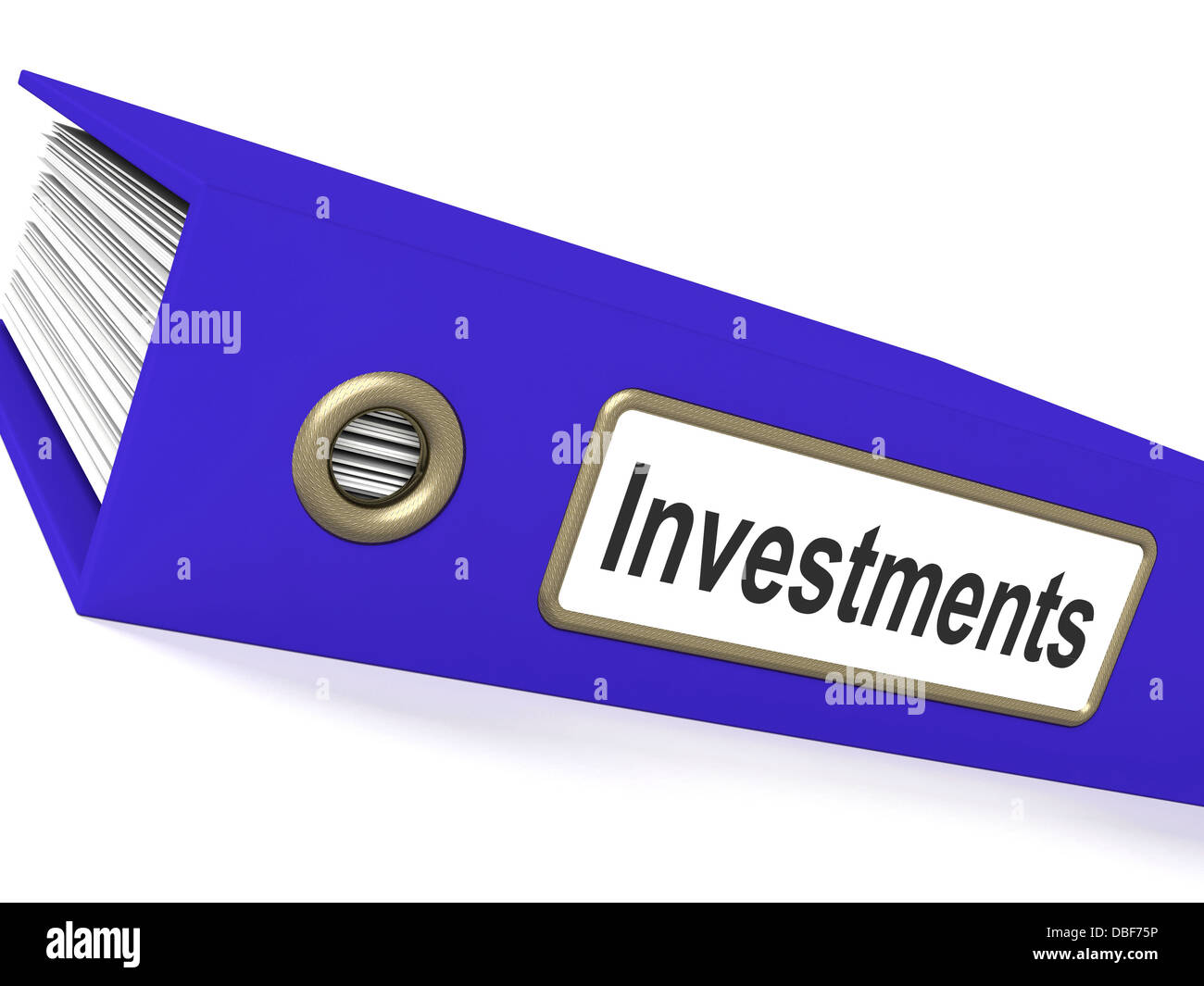 Investments File Showing Growing Wealth And Savings Stock Photo Alamy