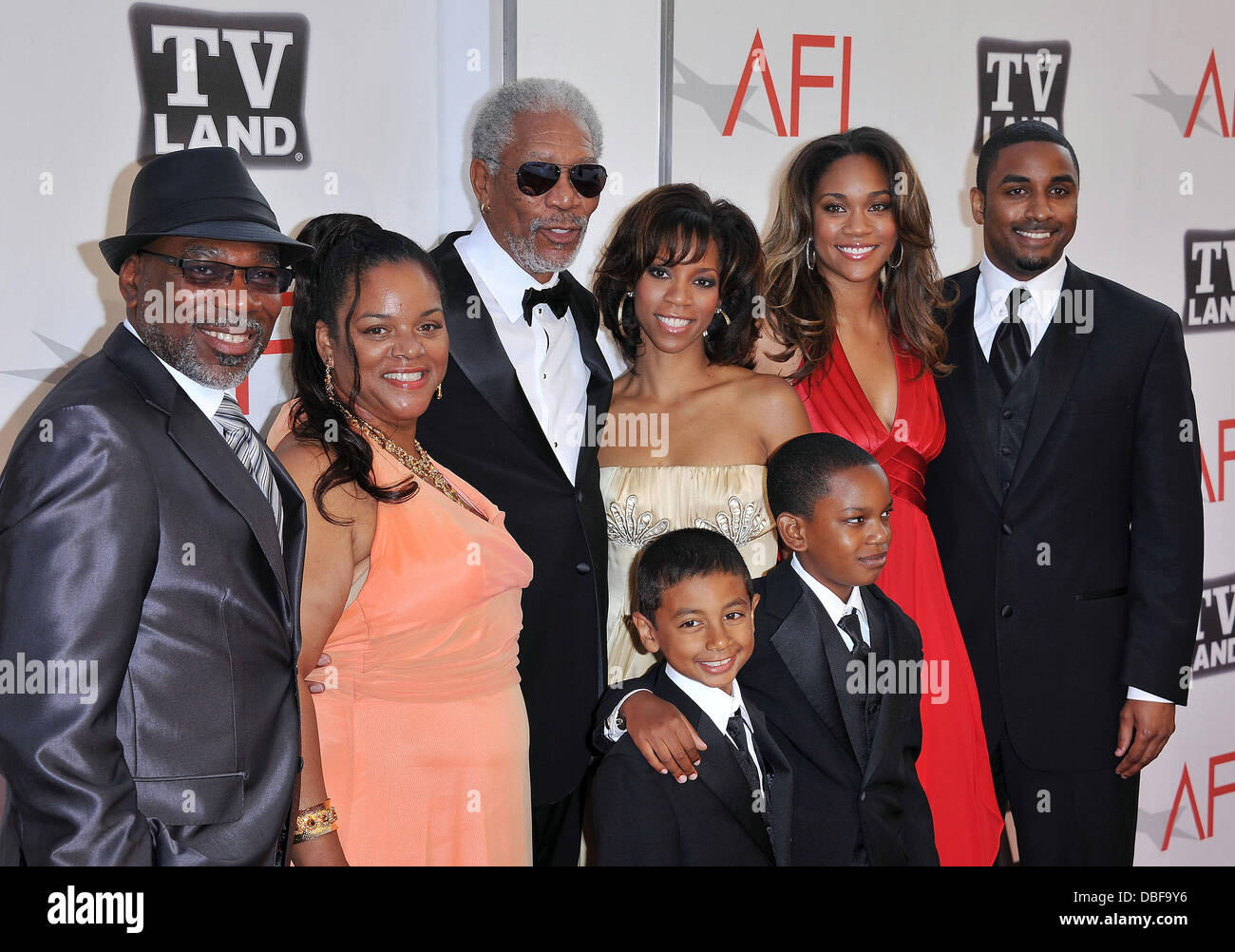 Morgan Freeman with his children and grand children 2011 "TV Land