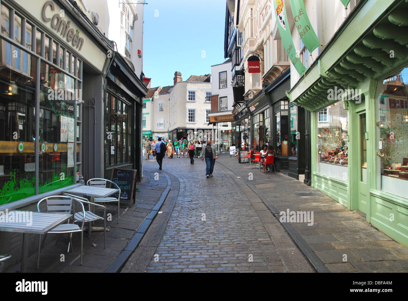Palace Street, Canterbury town center, United Kingdom Stock Photo Alamy