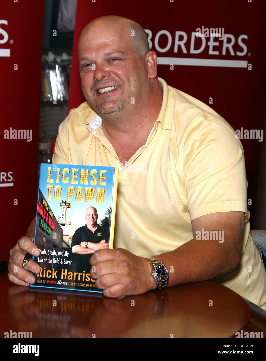 Rick Harrison Rick Harrison of Pawn Stars signs copies of his new book, 'License to Pawn' at the Town Square Borders Books Las Vegas, Nevada - 10.06.11 Stock Photo