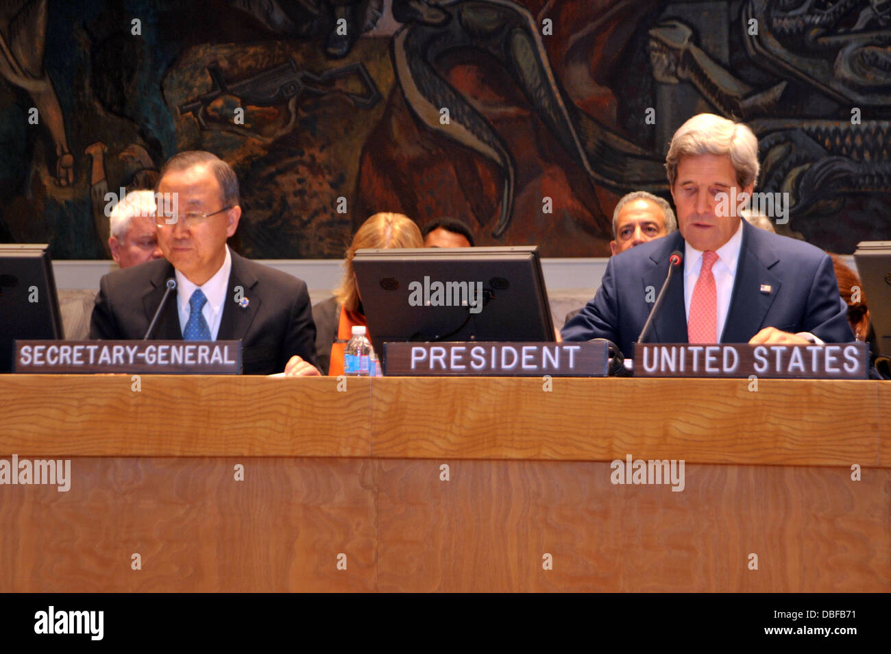 Secretary kerry un general hi-res stock photography and images - Alamy