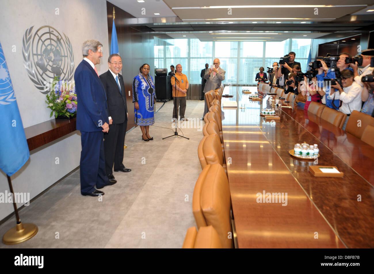 Secretary kerry un general hi-res stock photography and images - Alamy