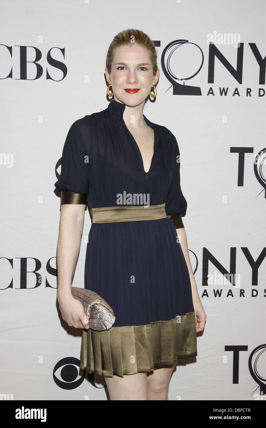 Lily Rabe Tony Eve Cocktail party presenting the 2011 Tony Honors, held ...