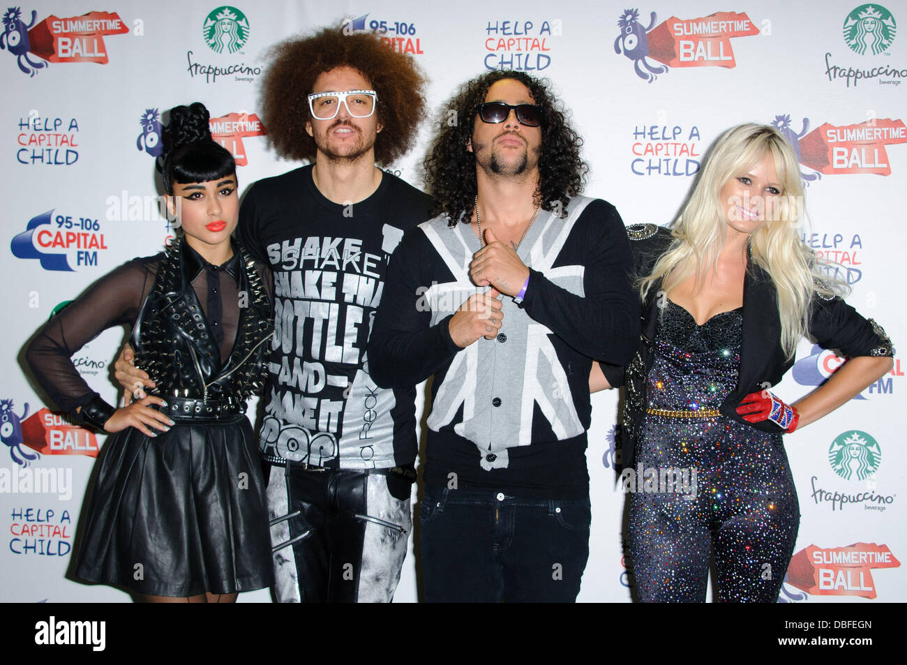 LMFAO 95-106 Capital FM Summertime Ball at Wembley Stadium - Arrivals London, England - 12.06.11