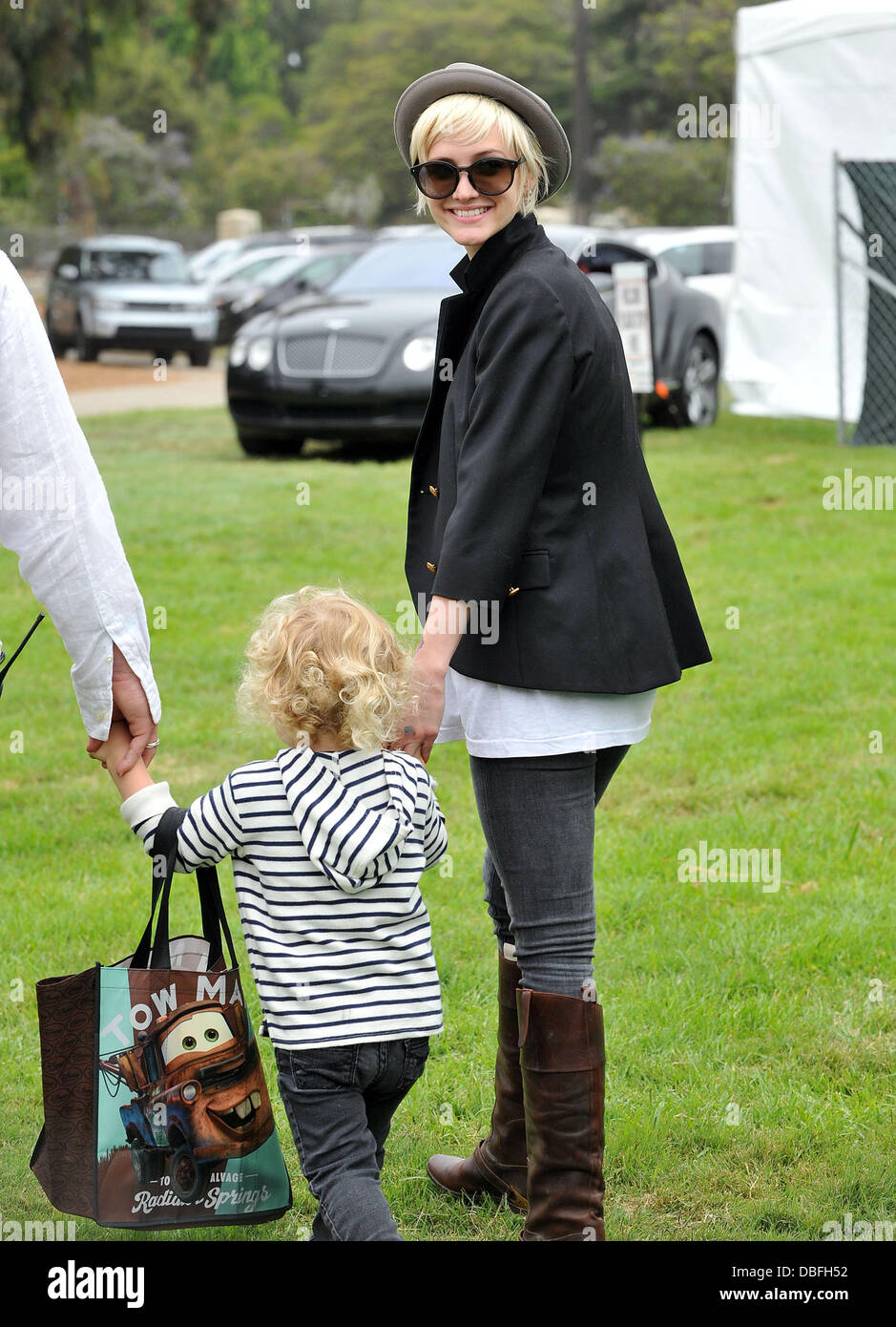 Ashlee Simpson with her son Bronx 22nd Annual Time for Heroes Celebrity Picnic Sponsored By Disney to Benefit the Elizabeth Glaser Pediatric AIDS Foundation held at the Wadsworth Theater on the Veteran Administration Lawn Los Angeles, California - 12.06.11 Stock Photo