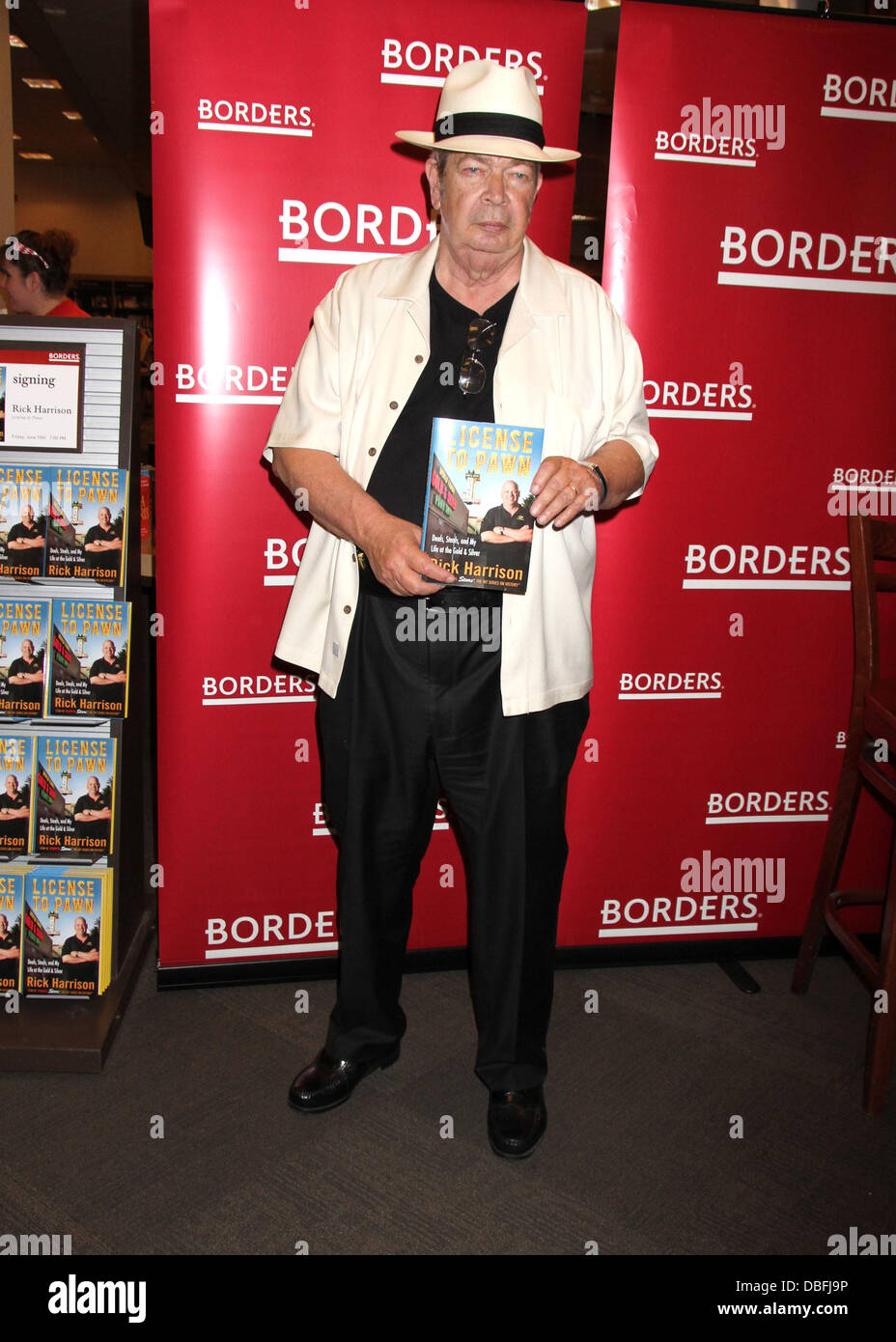 Richard Harrison aka The Old Man Rick Harrison of  'Pawn Stars' signs his book 'License To Pawn'at Borders Books Town Square Las Vegas, Nevada - 10.06.11 Stock Photo
