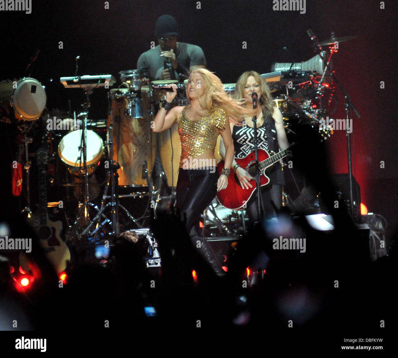 Shakira performing in concert at Palais Omnisports de Bercy Paris