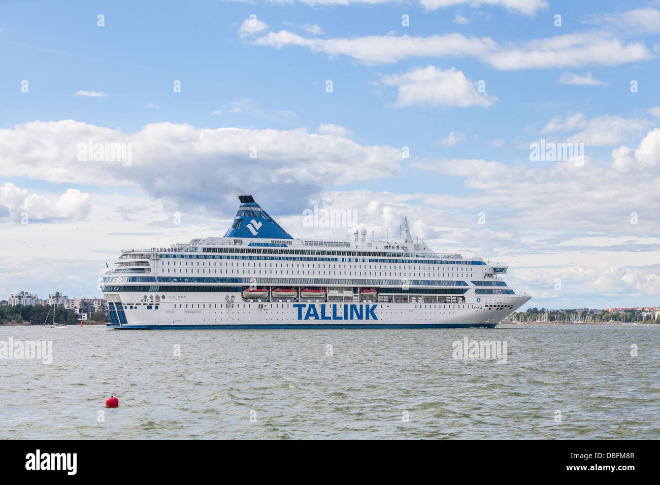 Tallink cruise liner in Helsinki, Finland Stock Photo