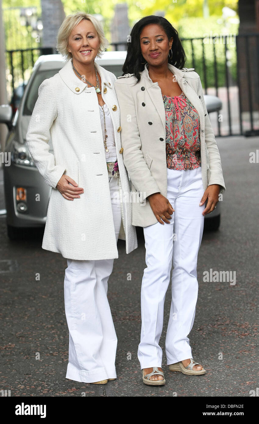 Helen DeMacque and Shirlie Holliman aka Pepsi and Shirlie at the ITV studios London, England - 14.06.11 Stock Photo